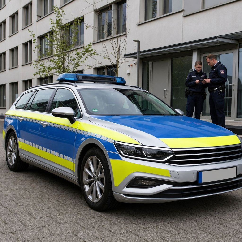 Amtsfahrzeug Ein Bild zum Thema Amtsfahrzeug im Polizei Kontext