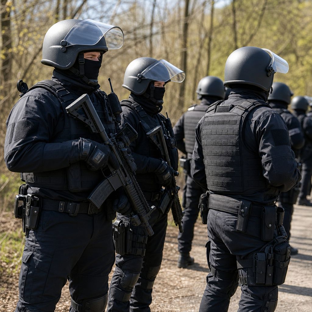 Bereitschaftspolizei Ein Bild zum Thema Bereitschaftspolizei im Polizei Kontext