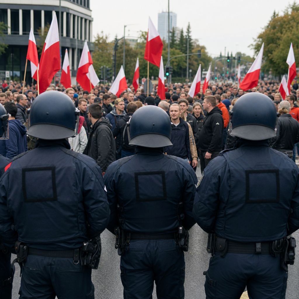 Demonstration Ein Bild zum Thema Demonstration im Polizei Kontext