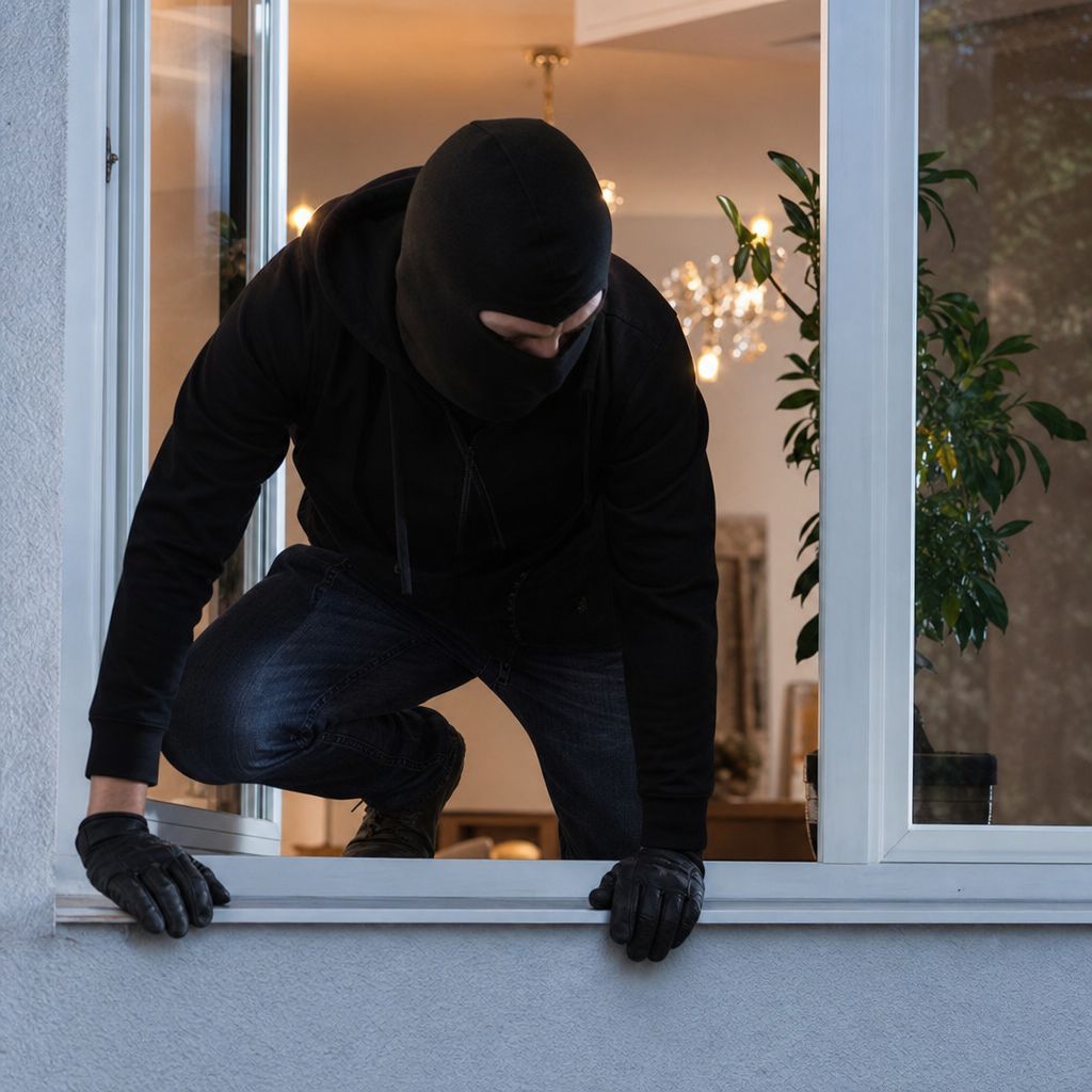 Einbruch Ein Bild zum Thema Einbruch im Polizei Kontext
