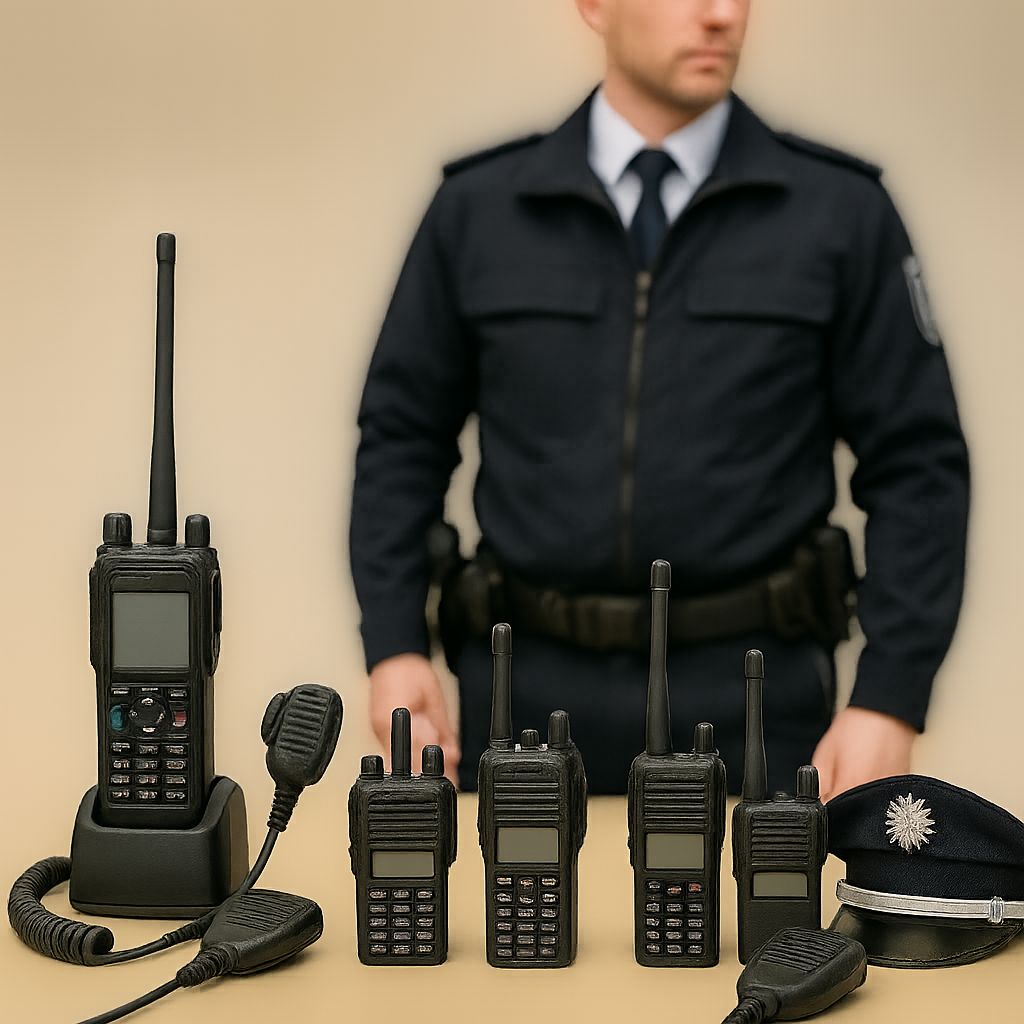 Funkausrüstung Ein Bild zum Thema Funkausrüstung im Polizei Kontext